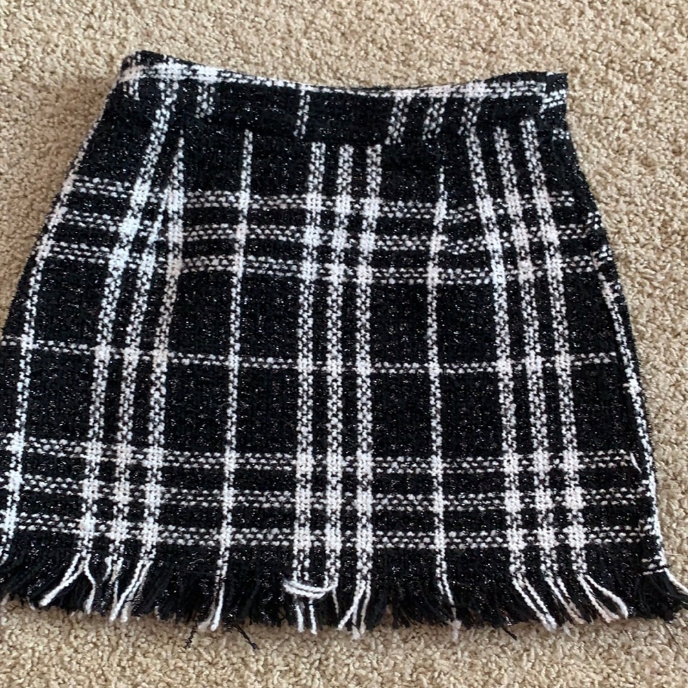 Black and White Shein Skirt